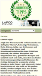 Mobile Screenshot of lorbeer-tipps.de
